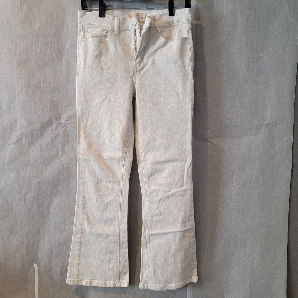 Tory Burch Bootcut Flared Jeans White Women's Size 27